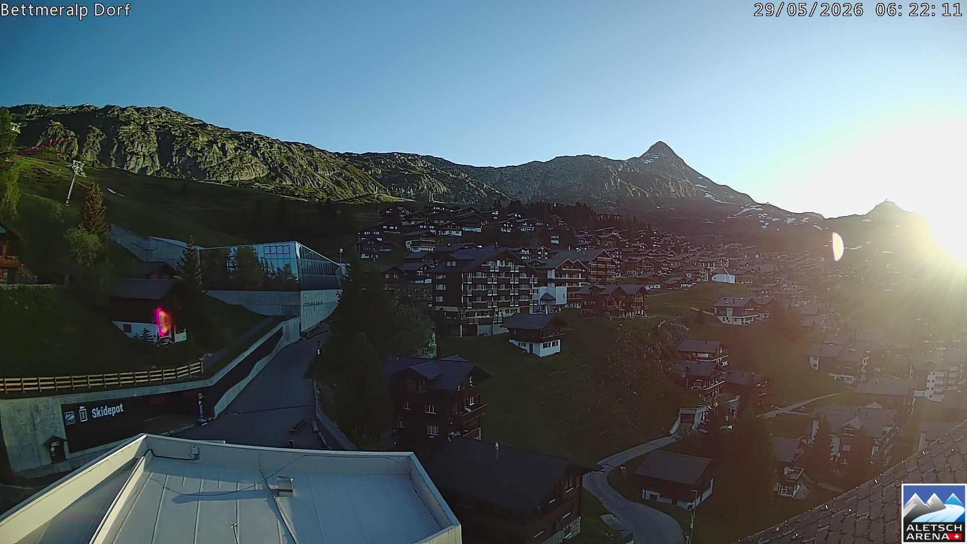 Archiv Foto Webcam Bettmeralp, Schweiz