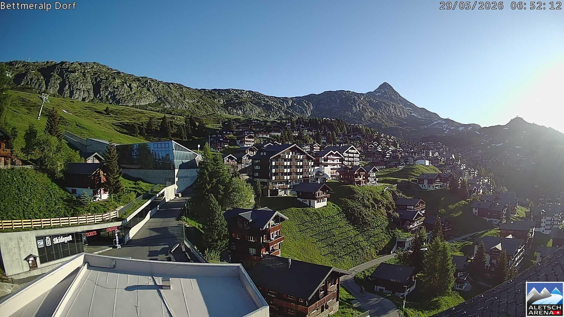 Archiv Foto Webcam Bettmeralp, Schweiz
