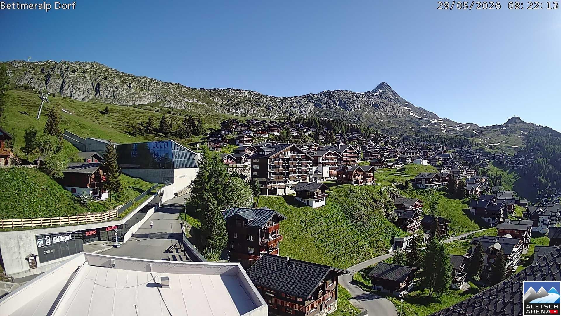 Archiv Foto Webcam Bettmeralp, Schweiz