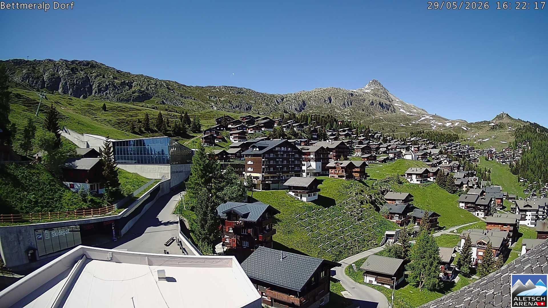 Archiv Foto Webcam Bettmeralp, Schweiz