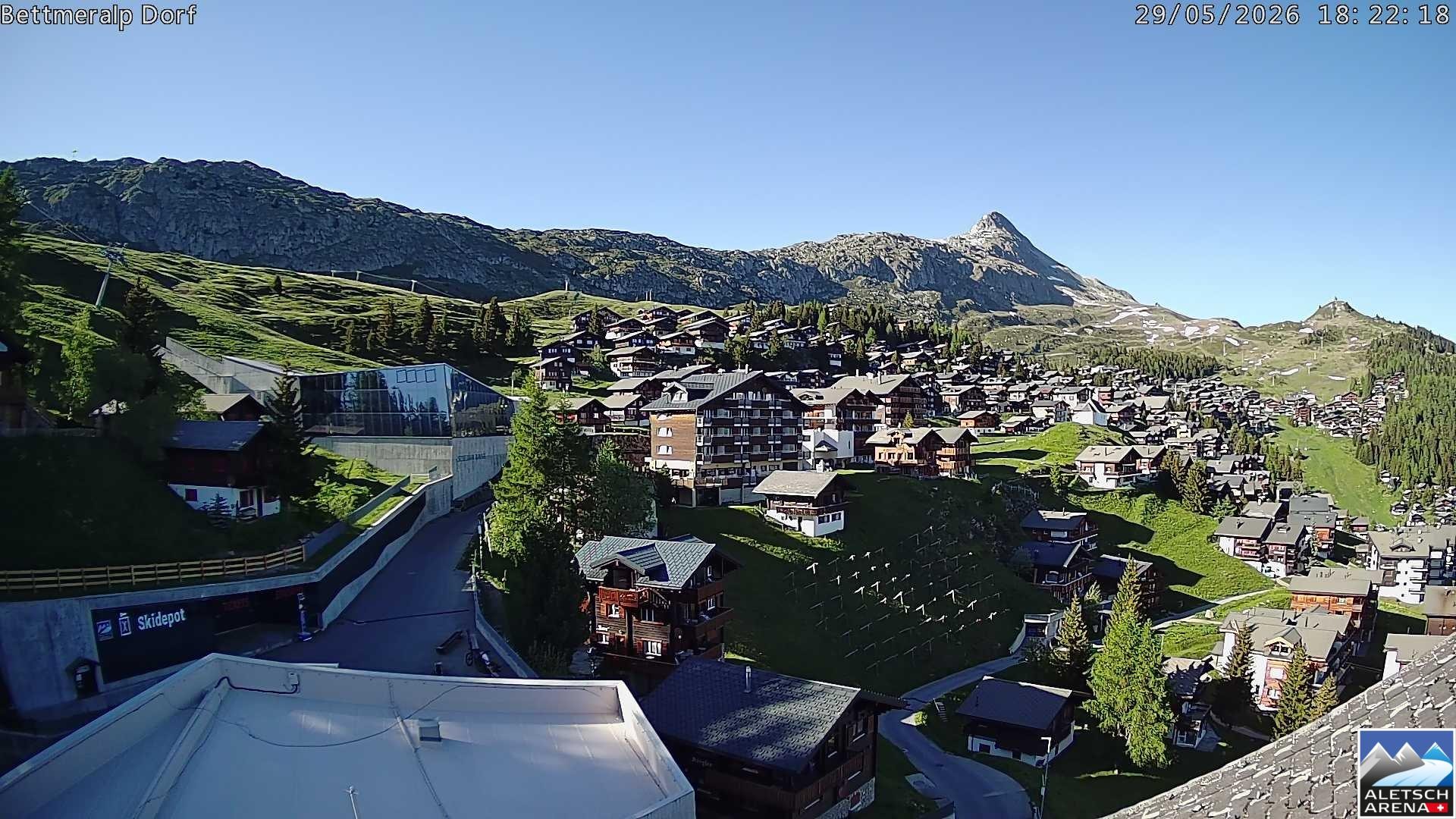 Archiv Foto Webcam Bettmeralp, Schweiz