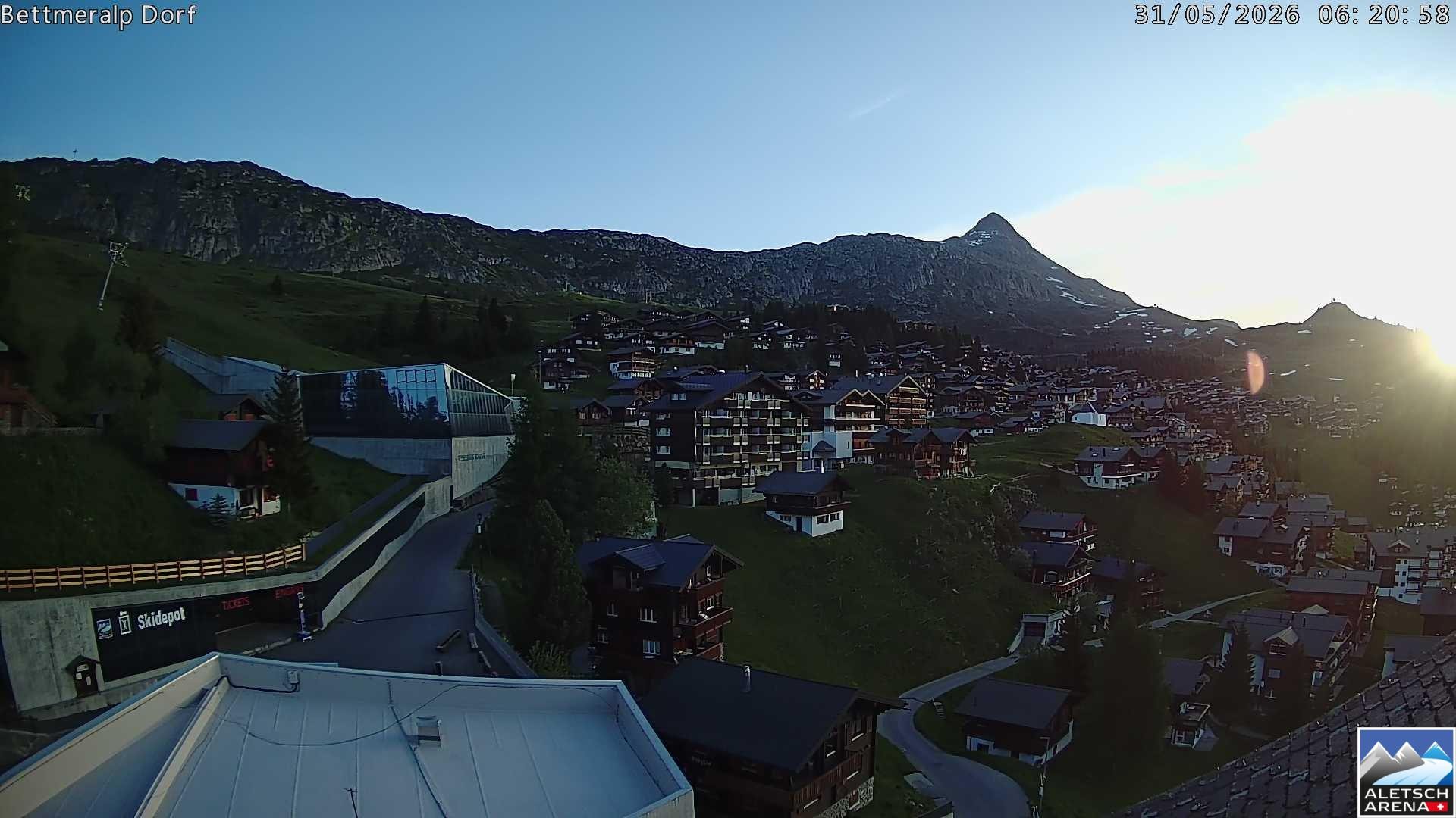 Archiv Foto Webcam Bettmeralp, Schweiz