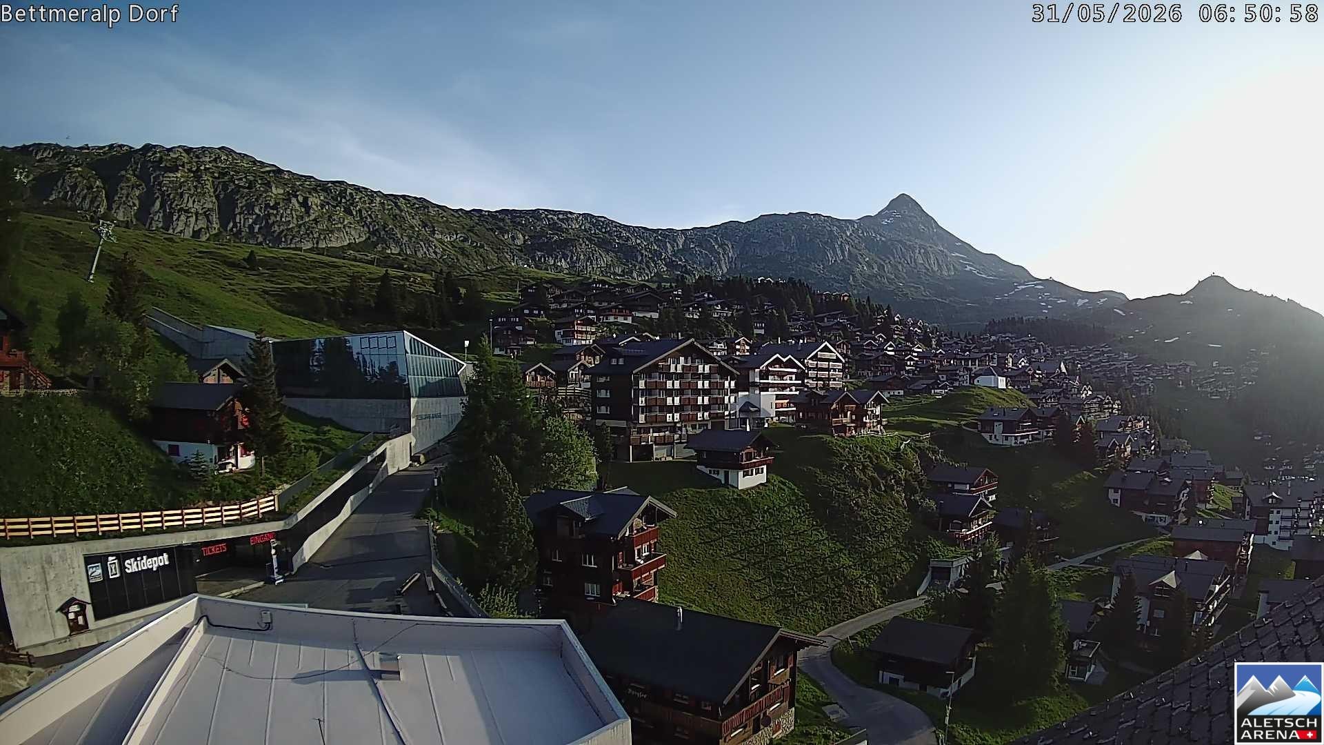 Archiv Foto Webcam Bettmeralp, Schweiz