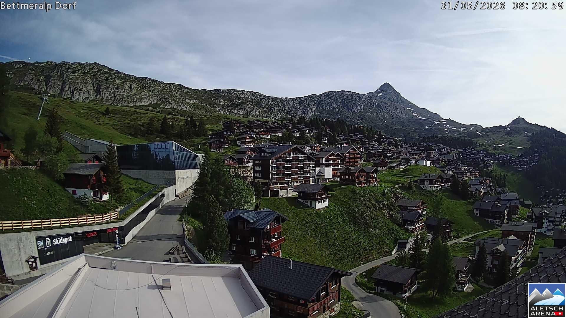Archiv Foto Webcam Bettmeralp, Schweiz