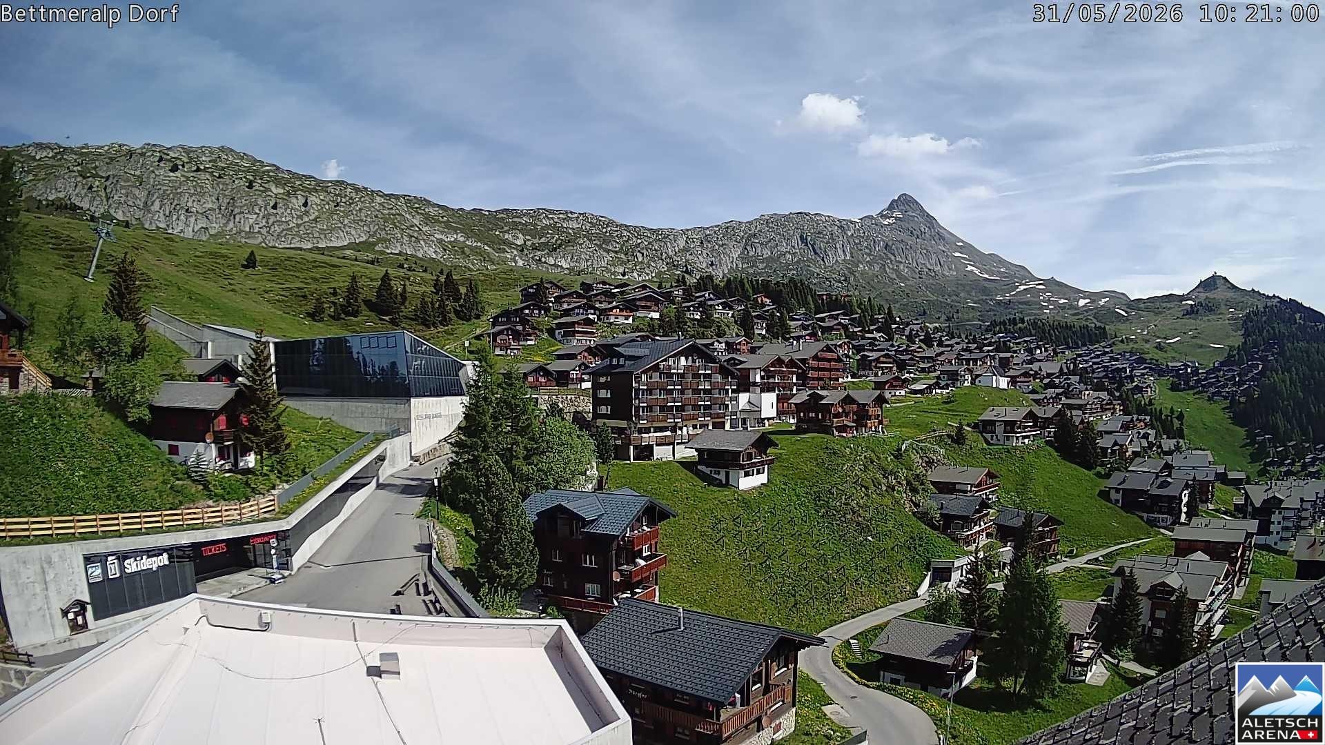 Archiv Foto Webcam Bettmeralp, Schweiz
