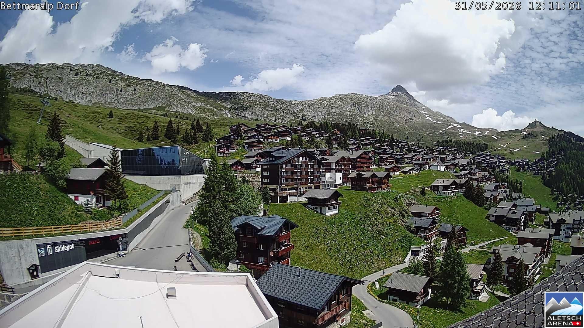 Archiv Foto Webcam Bettmeralp, Schweiz