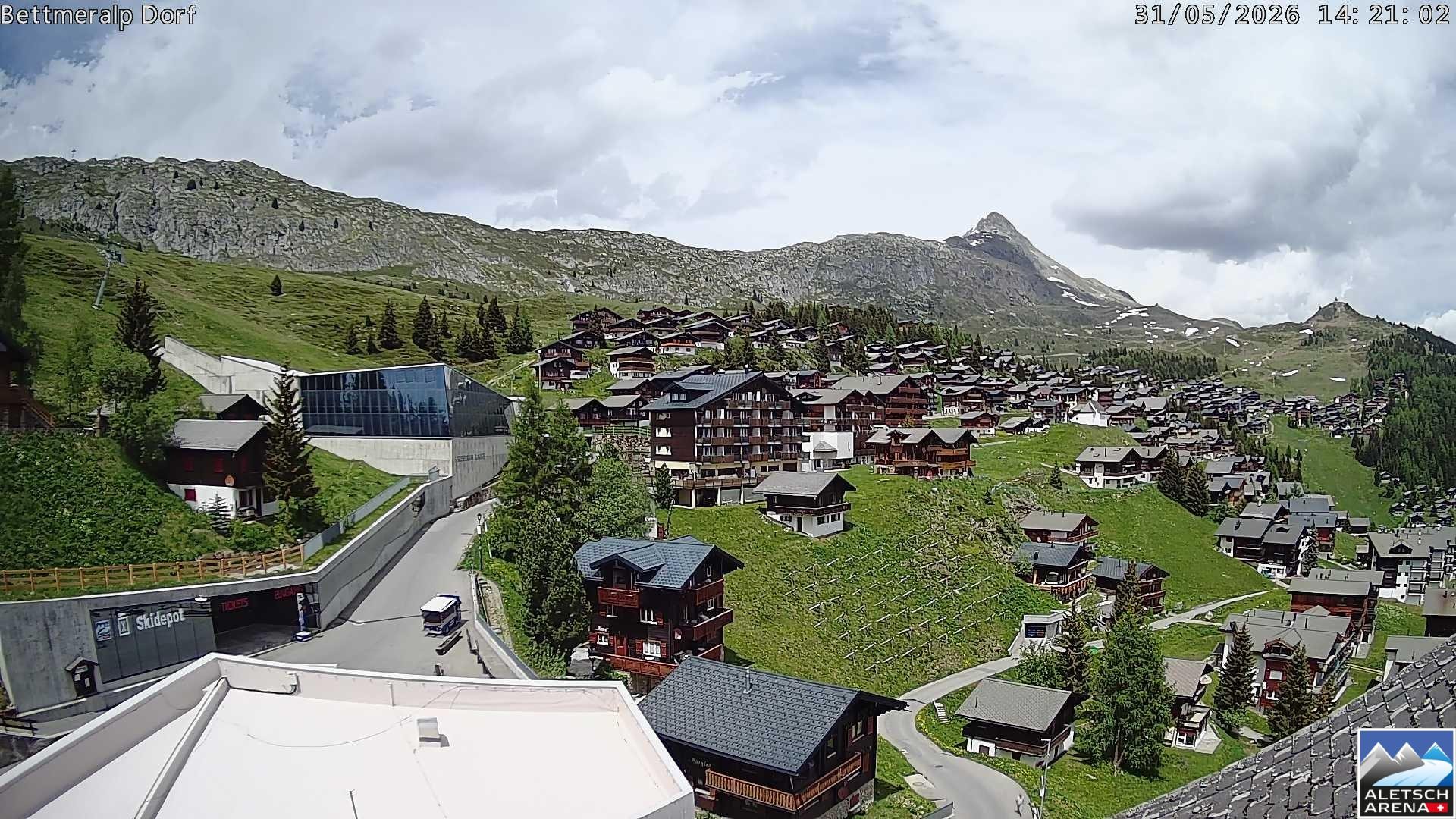 Archiv Foto Webcam Bettmeralp, Schweiz