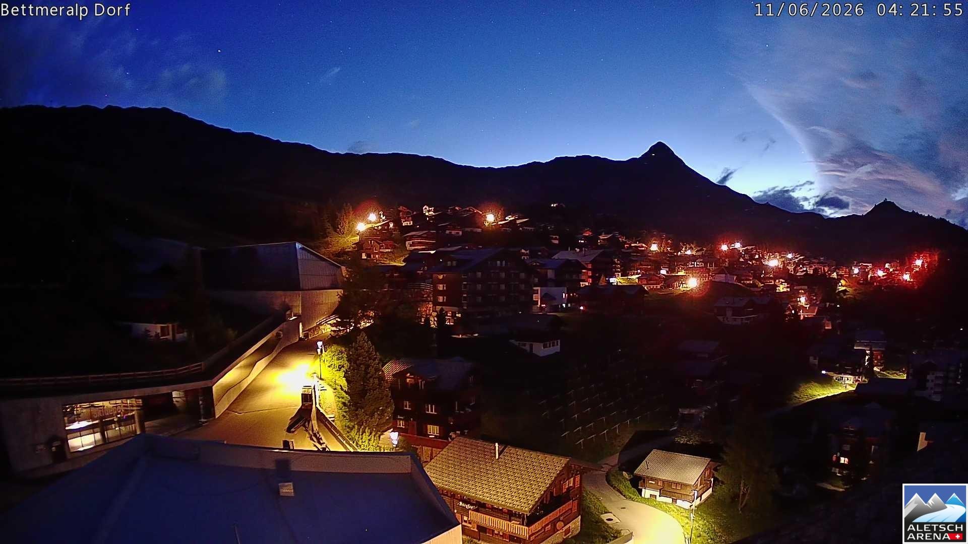 Archiv Foto Webcam Bettmeralp, Schweiz