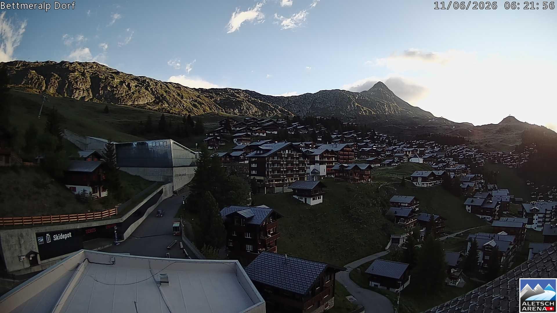 Archiv Foto Webcam Bettmeralp, Schweiz