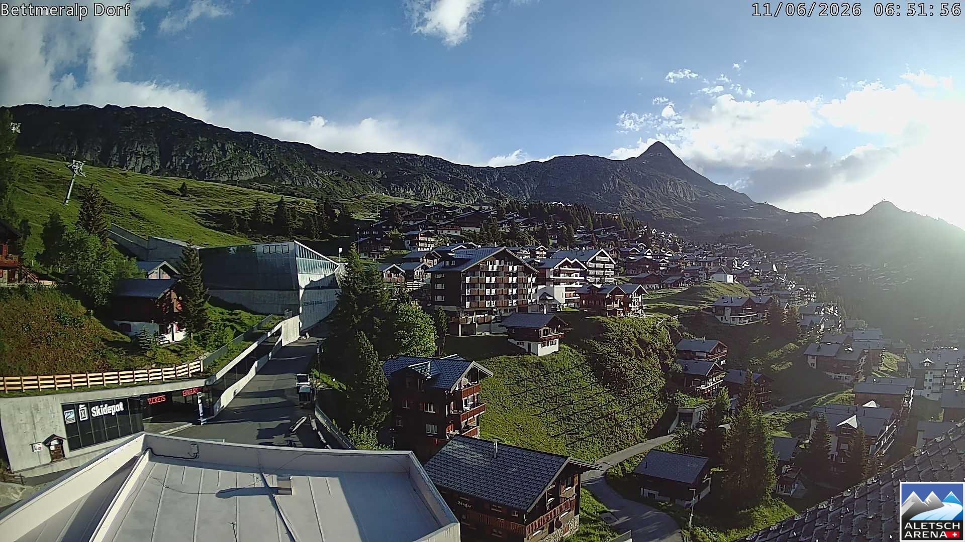 Archiv Foto Webcam Bettmeralp, Schweiz