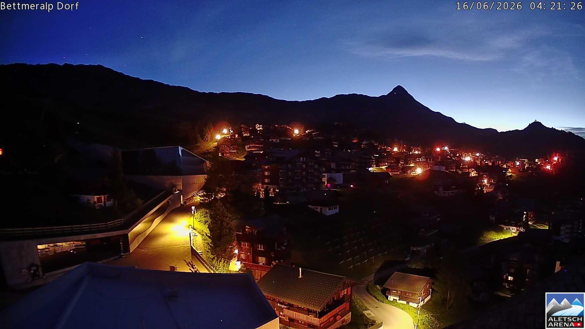 Archiv Foto Webcam Bettmeralp, Schweiz