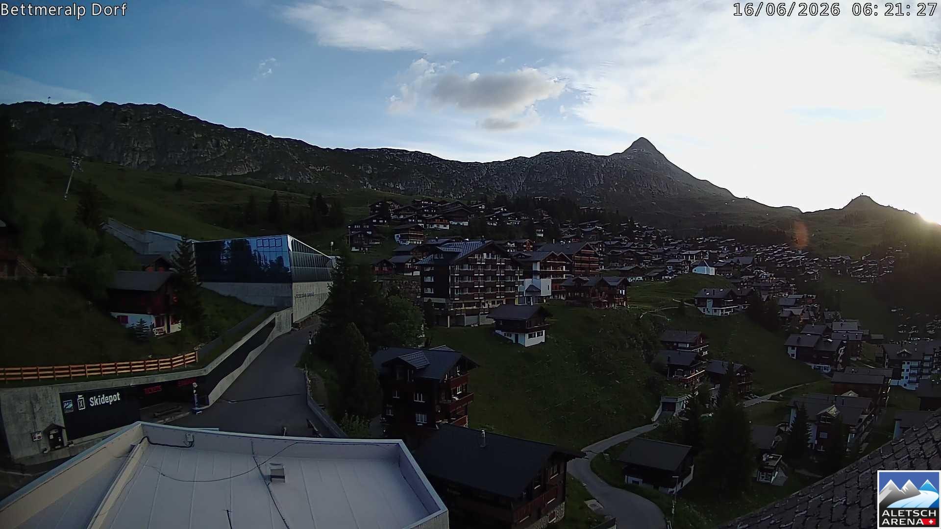 Archiv Foto Webcam Bettmeralp, Schweiz