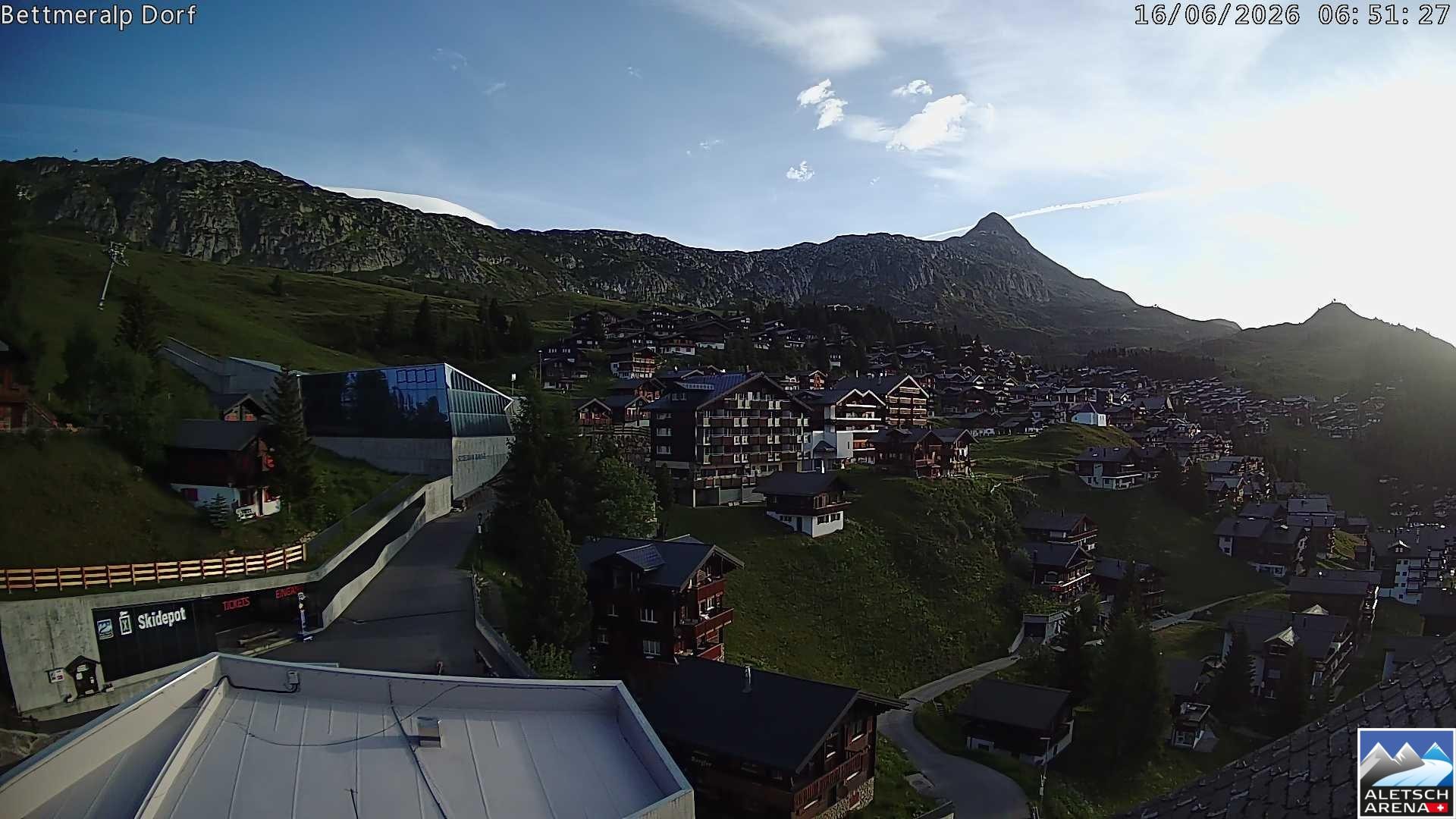 Archiv Foto Webcam Bettmeralp, Schweiz