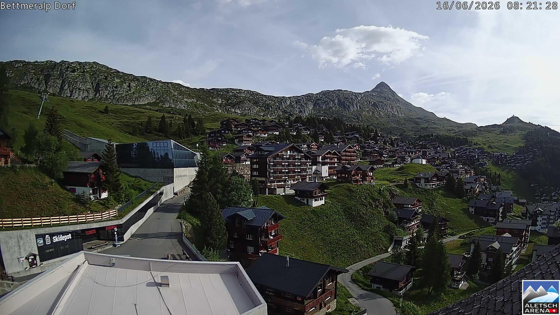 Archiv Foto Webcam Bettmeralp, Schweiz