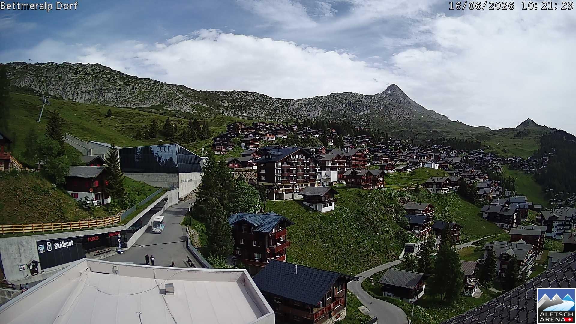 Archiv Foto Webcam Bettmeralp, Schweiz
