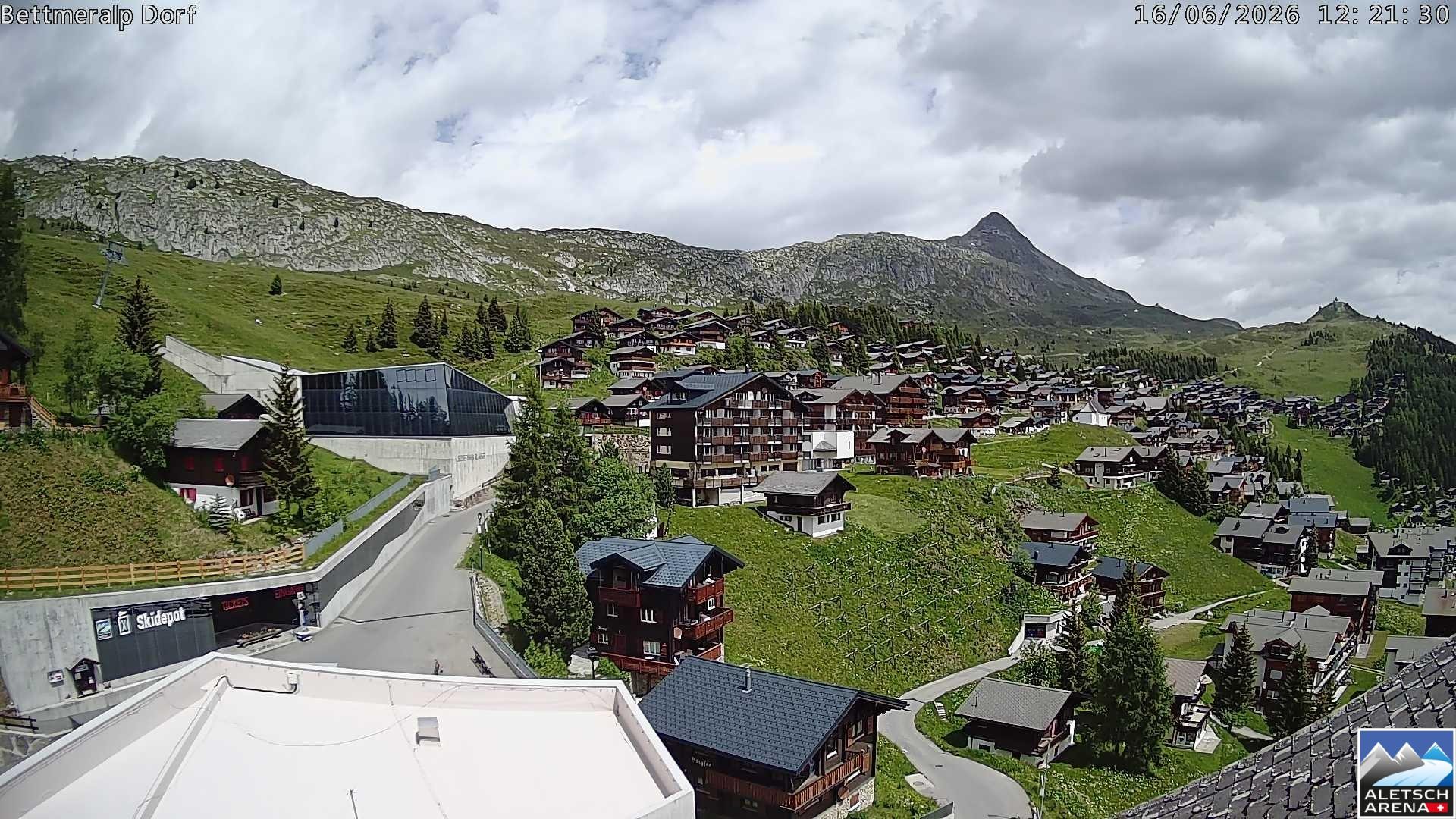 Archiv Foto Webcam Bettmeralp, Schweiz