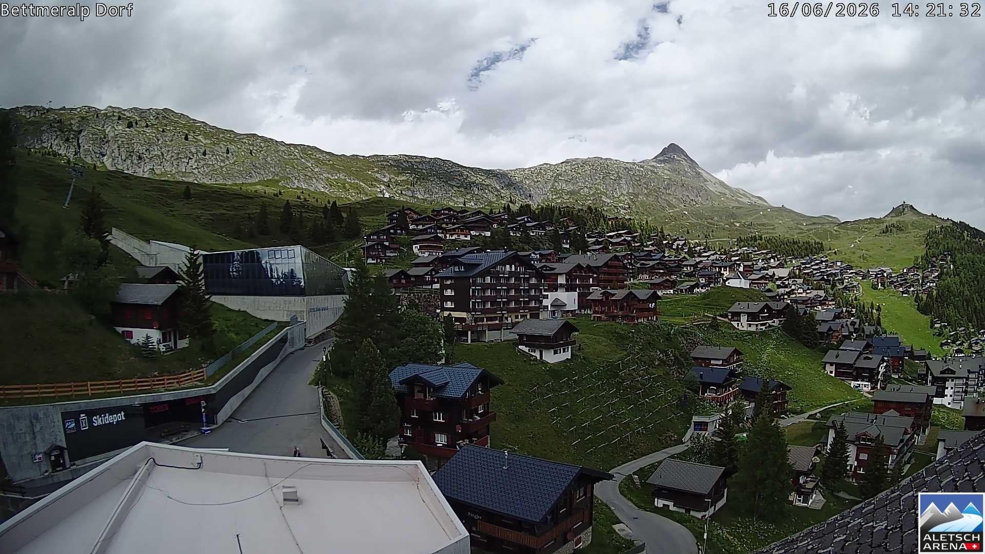 Archiv Foto Webcam Bettmeralp, Schweiz