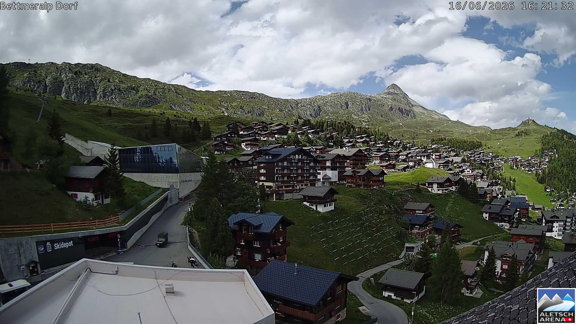 Archiv Foto Webcam Bettmeralp, Schweiz