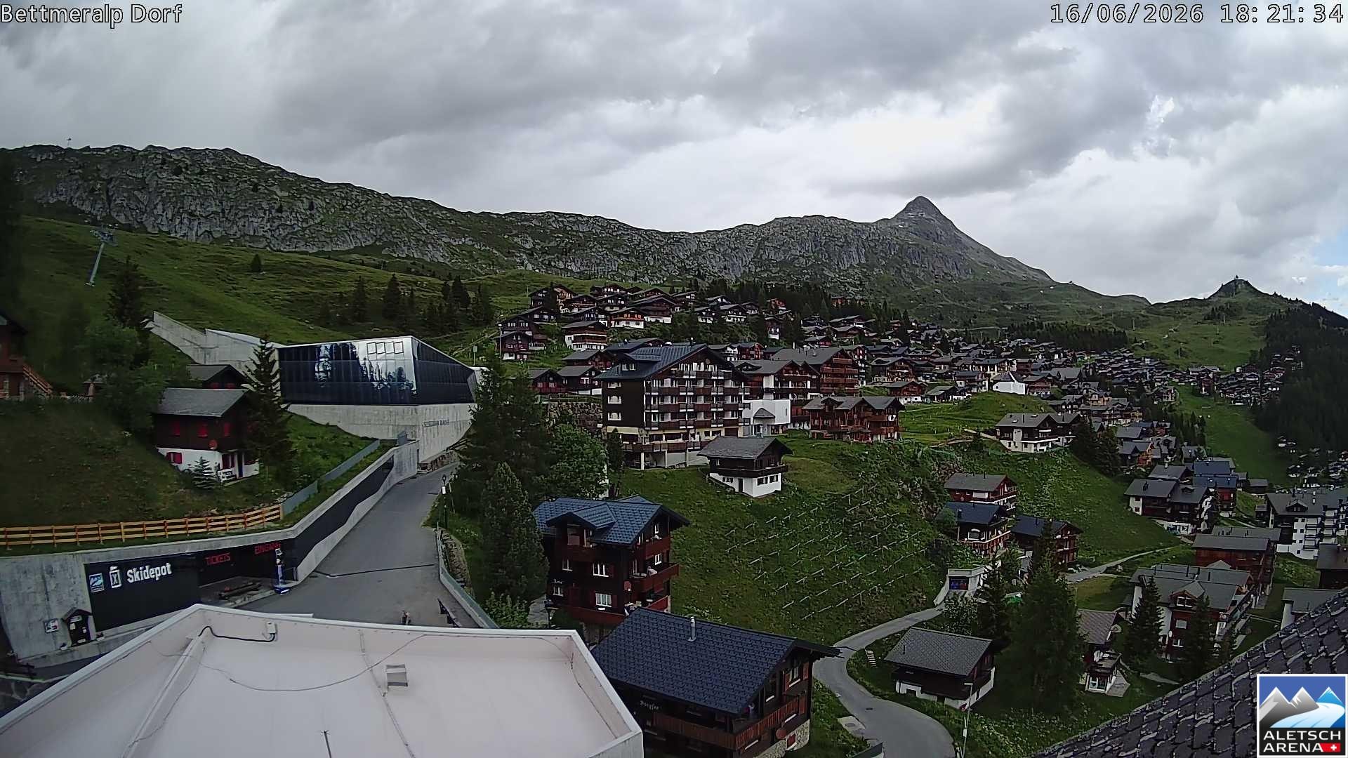 Archiv Foto Webcam Bettmeralp, Schweiz