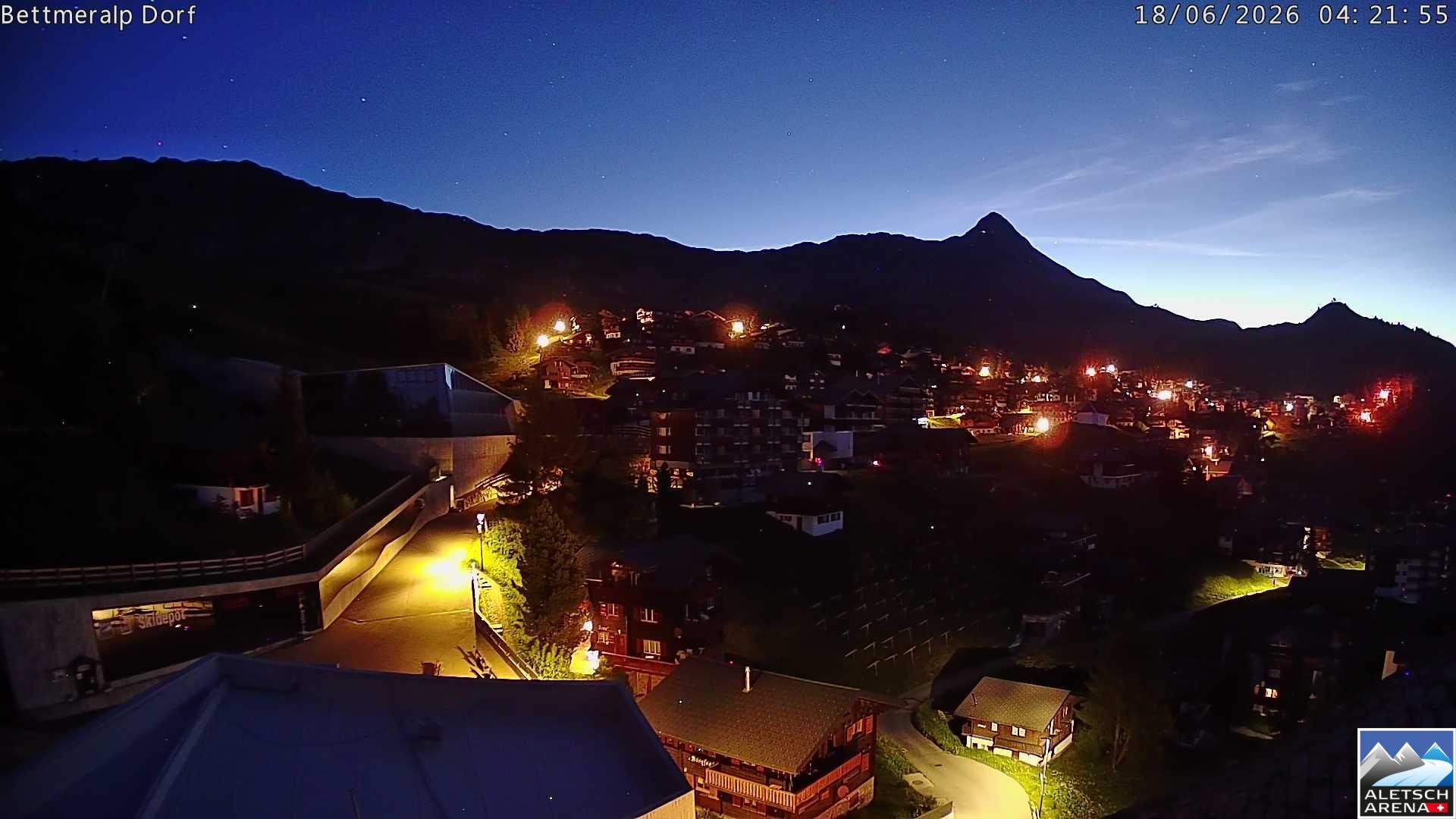 Archiv Foto Webcam Bettmeralp, Schweiz