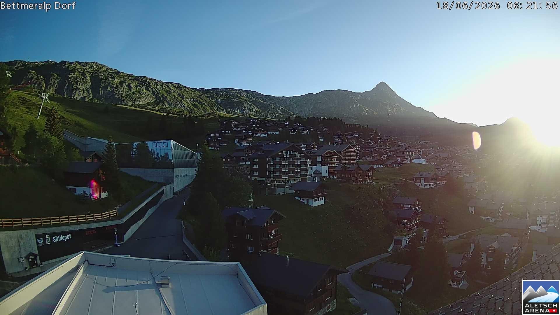 Archiv Foto Webcam Bettmeralp, Schweiz