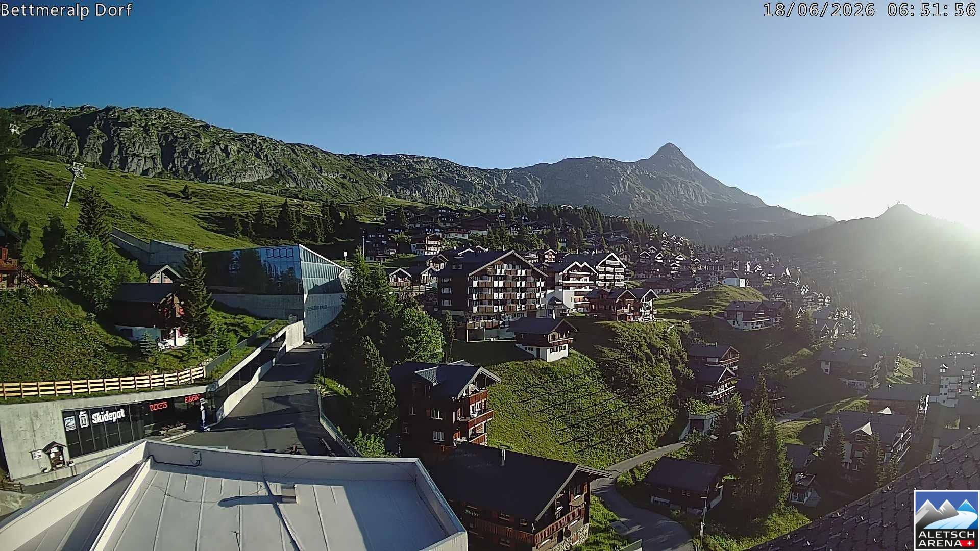 Archiv Foto Webcam Bettmeralp, Schweiz