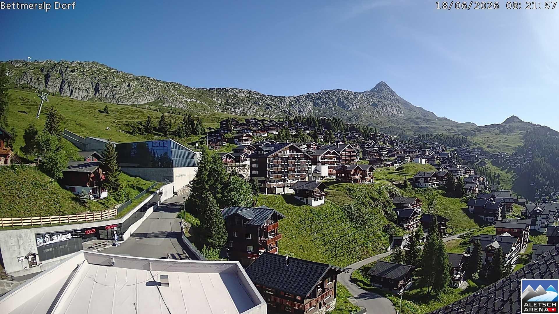 Archiv Foto Webcam Bettmeralp, Schweiz