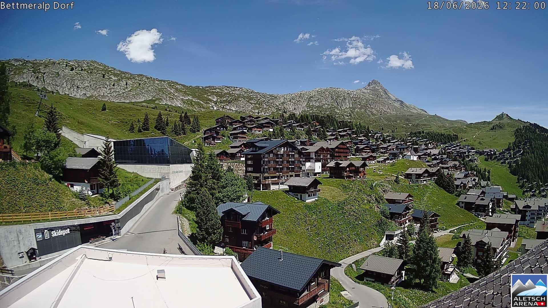 Archiv Foto Webcam Bettmeralp, Schweiz