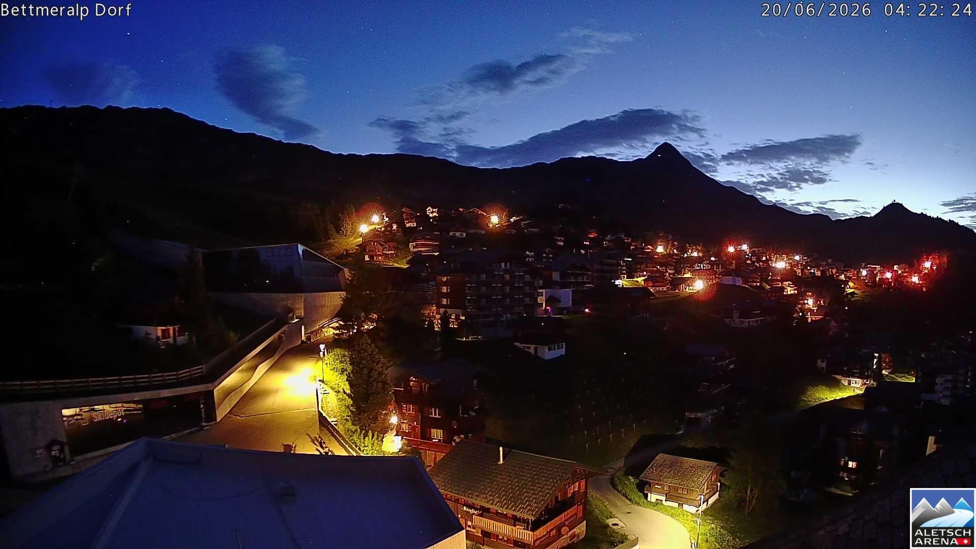 Archiv Foto Webcam Bettmeralp, Schweiz