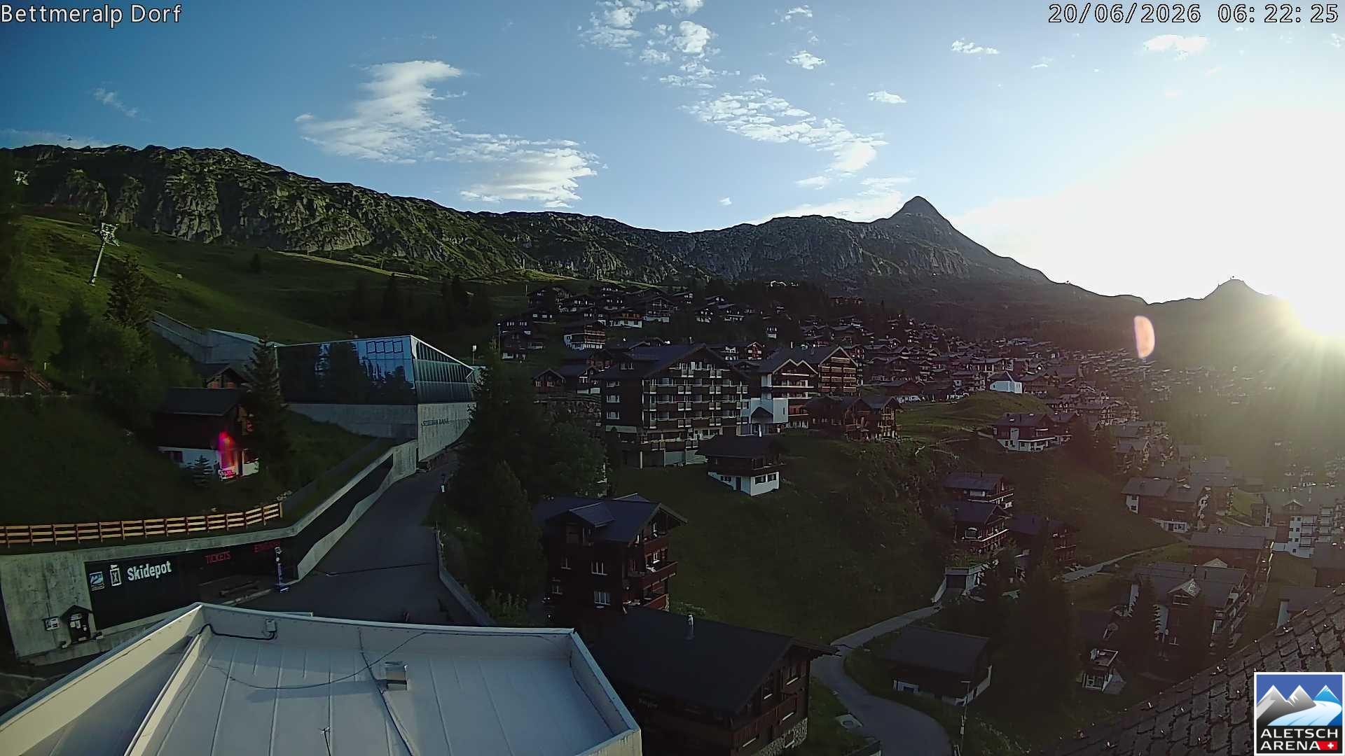 Archiv Foto Webcam Bettmeralp, Schweiz