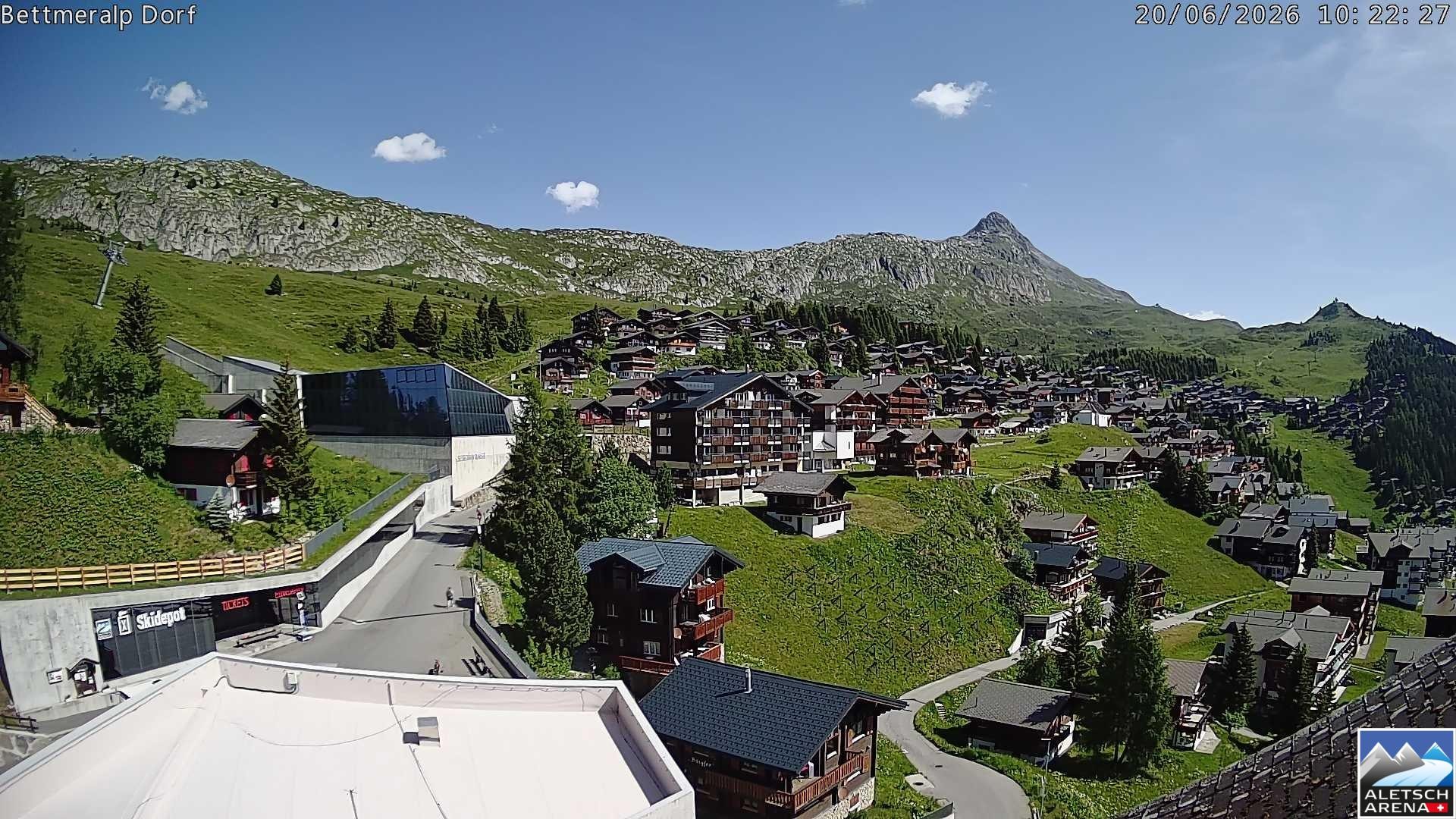 Archiv Foto Webcam Bettmeralp, Schweiz