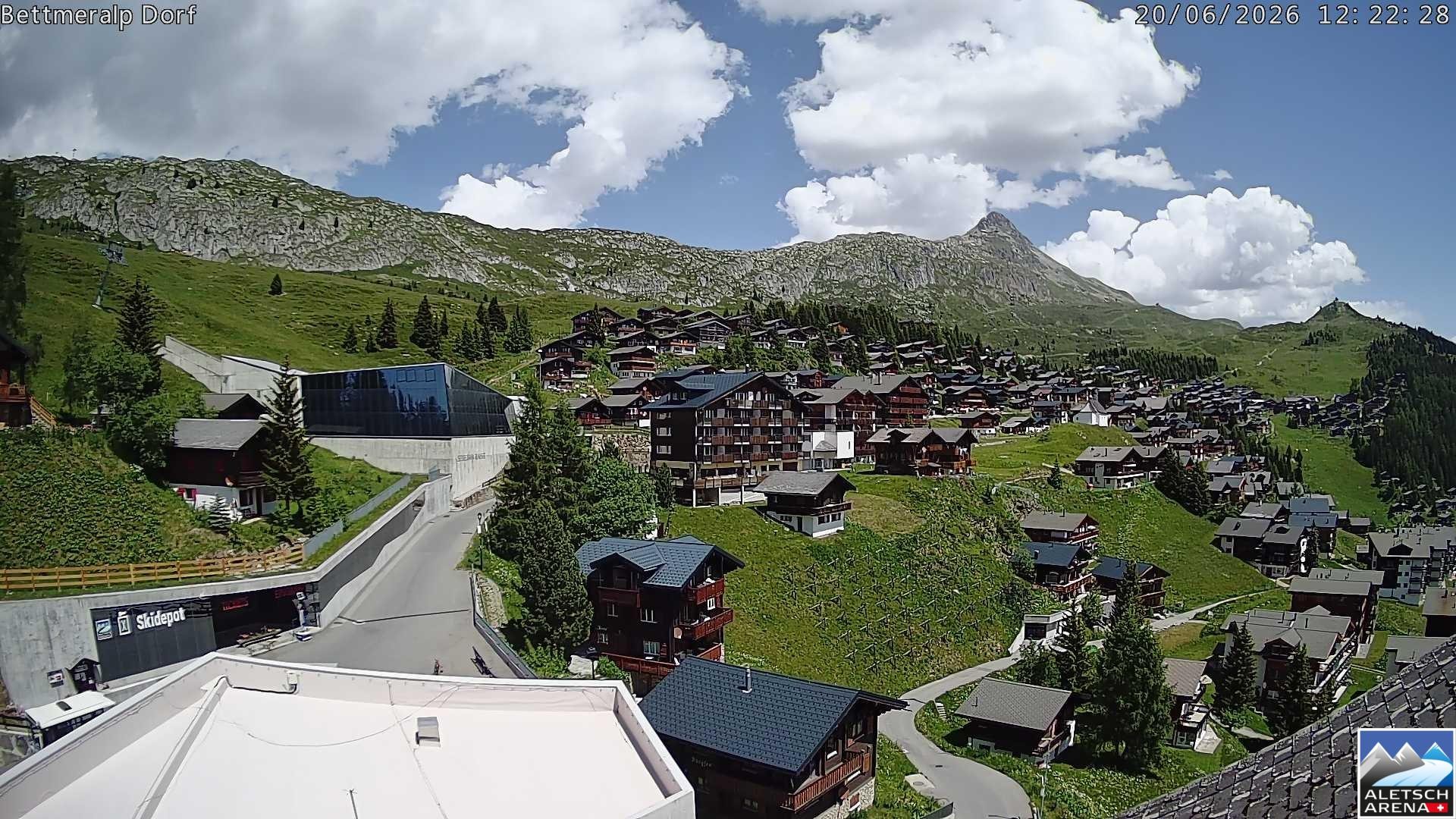 Archiv Foto Webcam Bettmeralp, Schweiz