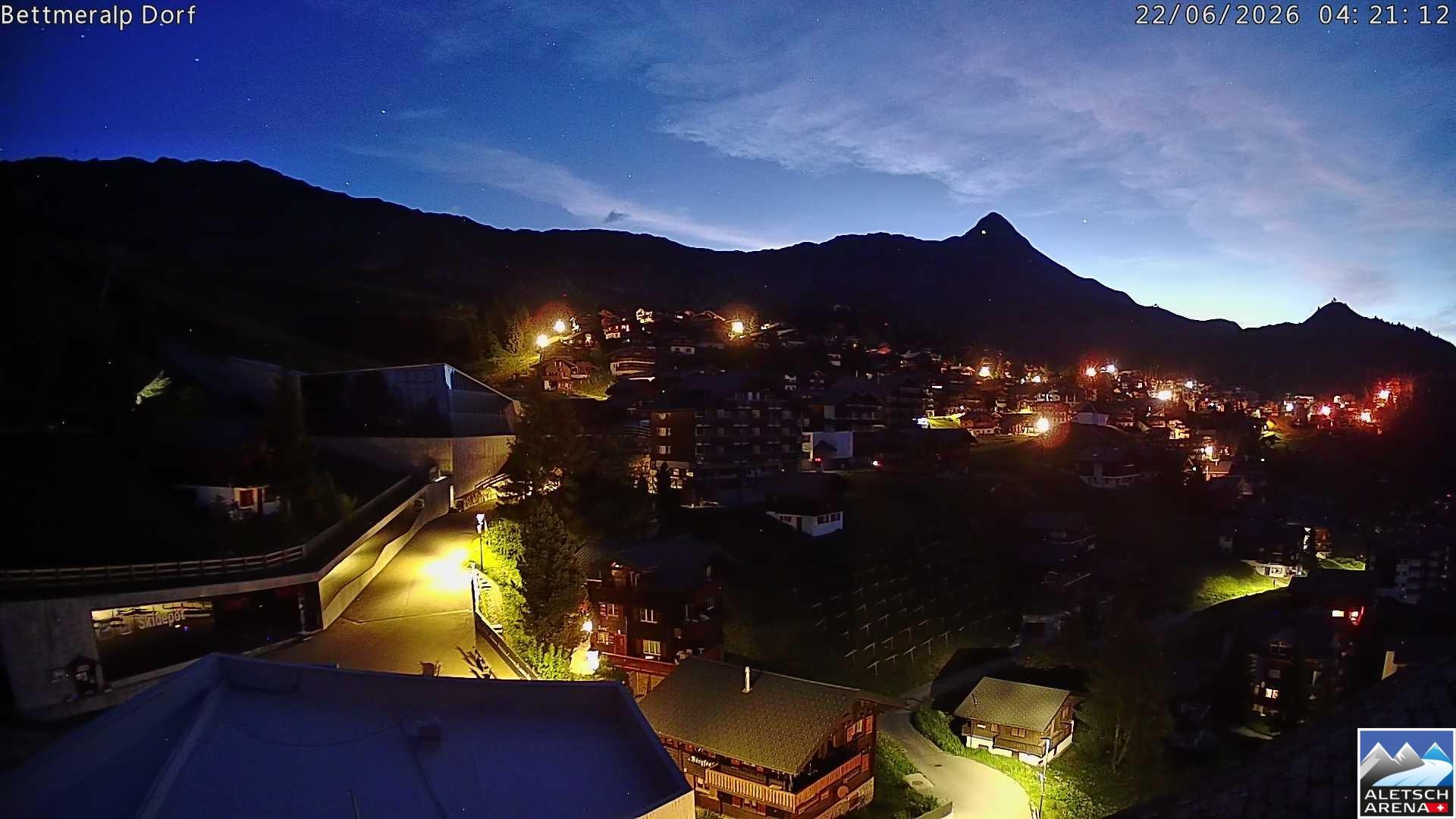Archiv Foto Webcam Bettmeralp, Schweiz