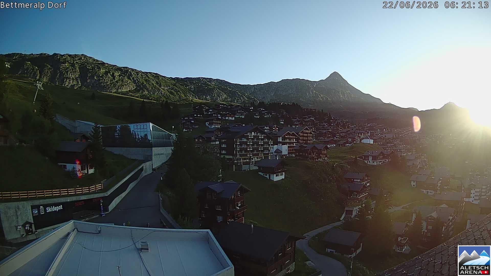 Archiv Foto Webcam Bettmeralp, Schweiz