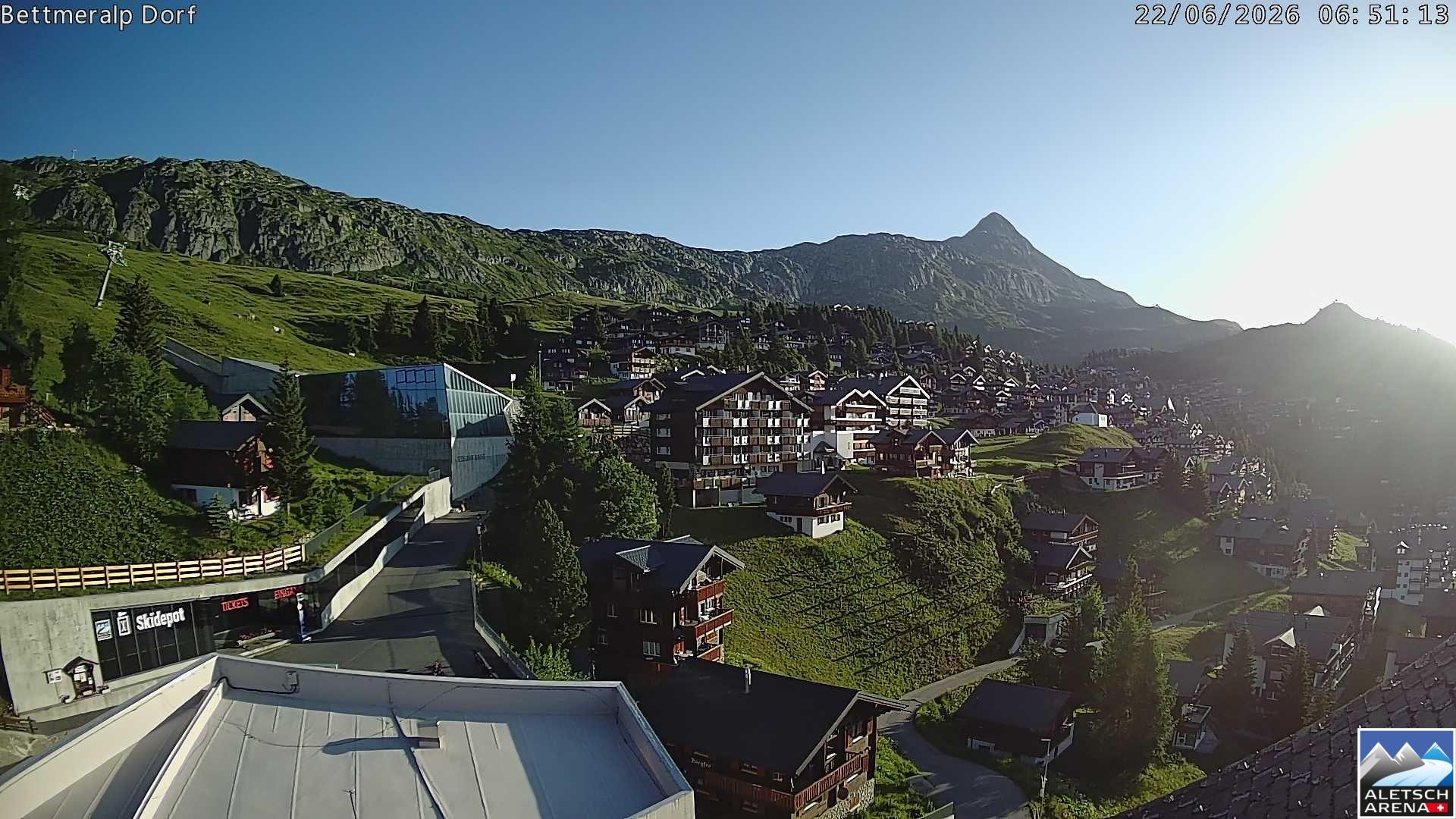 Archiv Foto Webcam Bettmeralp, Schweiz
