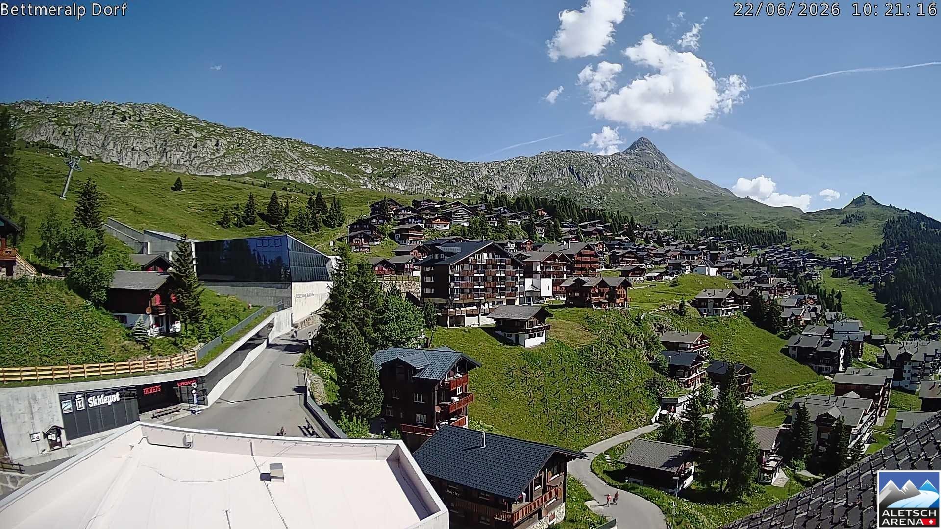 Archiv Foto Webcam Bettmeralp, Schweiz