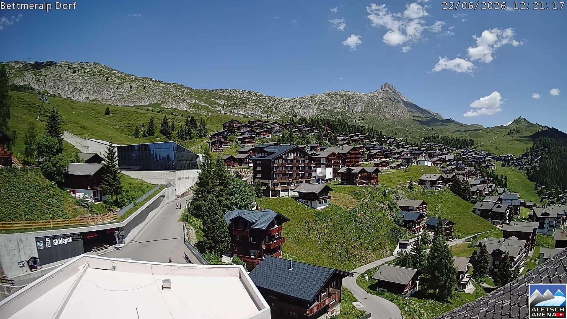 Archiv Foto Webcam Bettmeralp, Schweiz