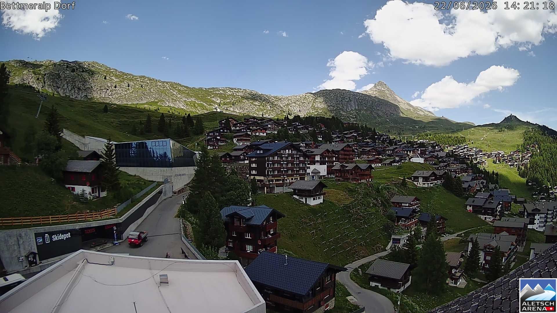 Archiv Foto Webcam Bettmeralp, Schweiz