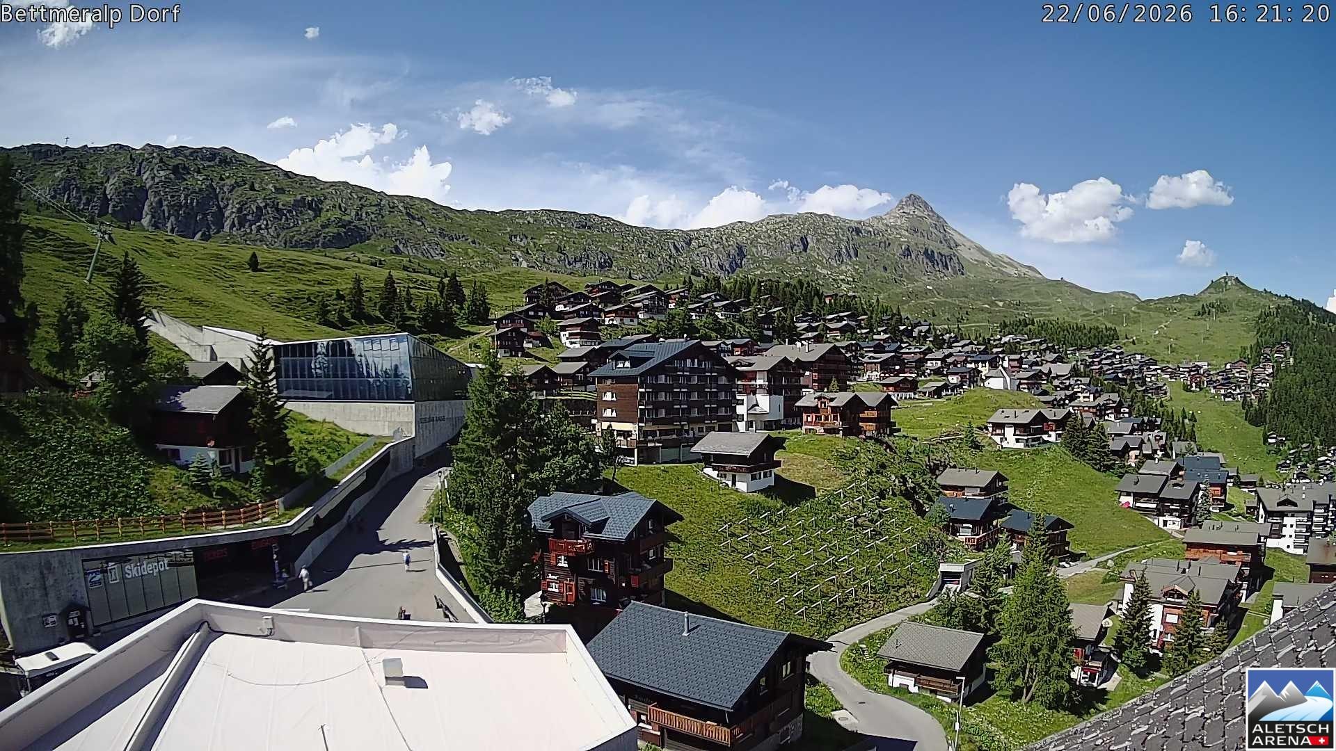 Archiv Foto Webcam Bettmeralp, Schweiz