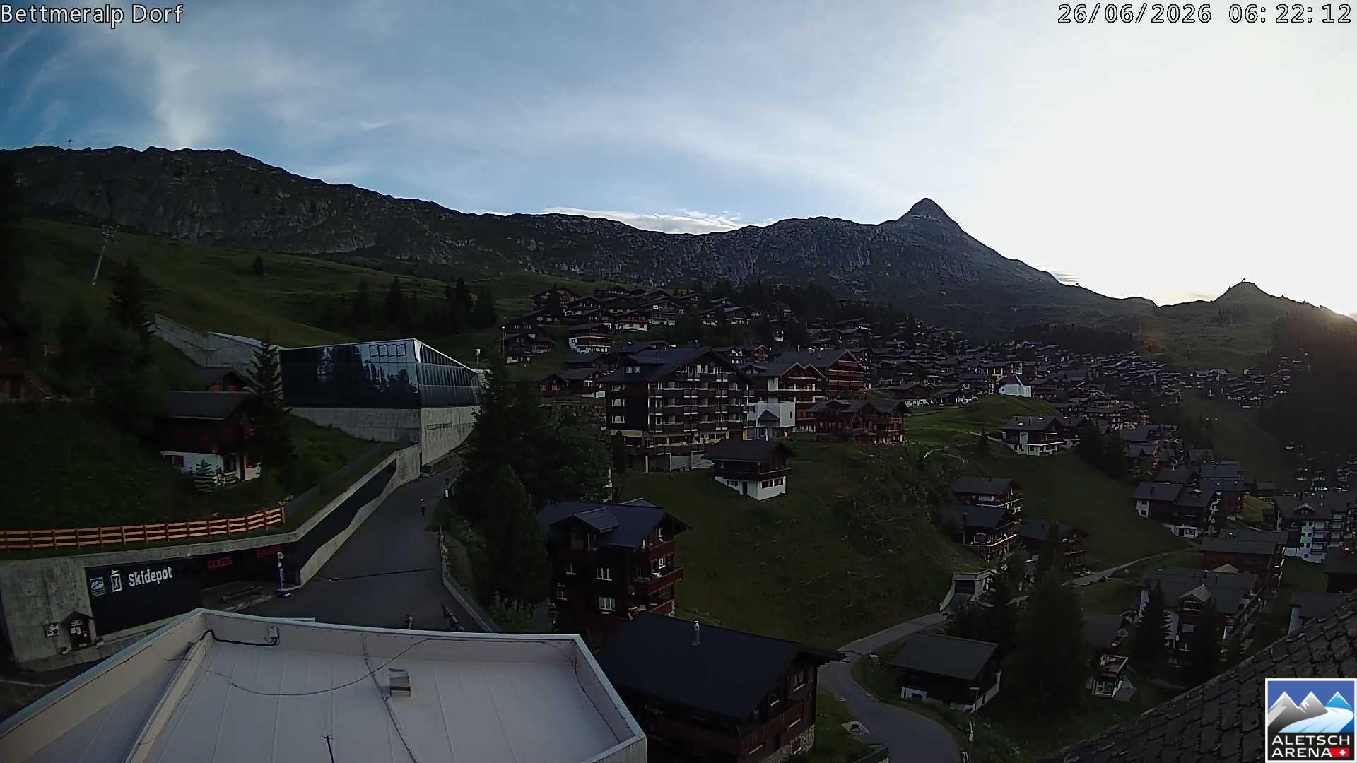 Archiv Foto Webcam Bettmeralp, Schweiz