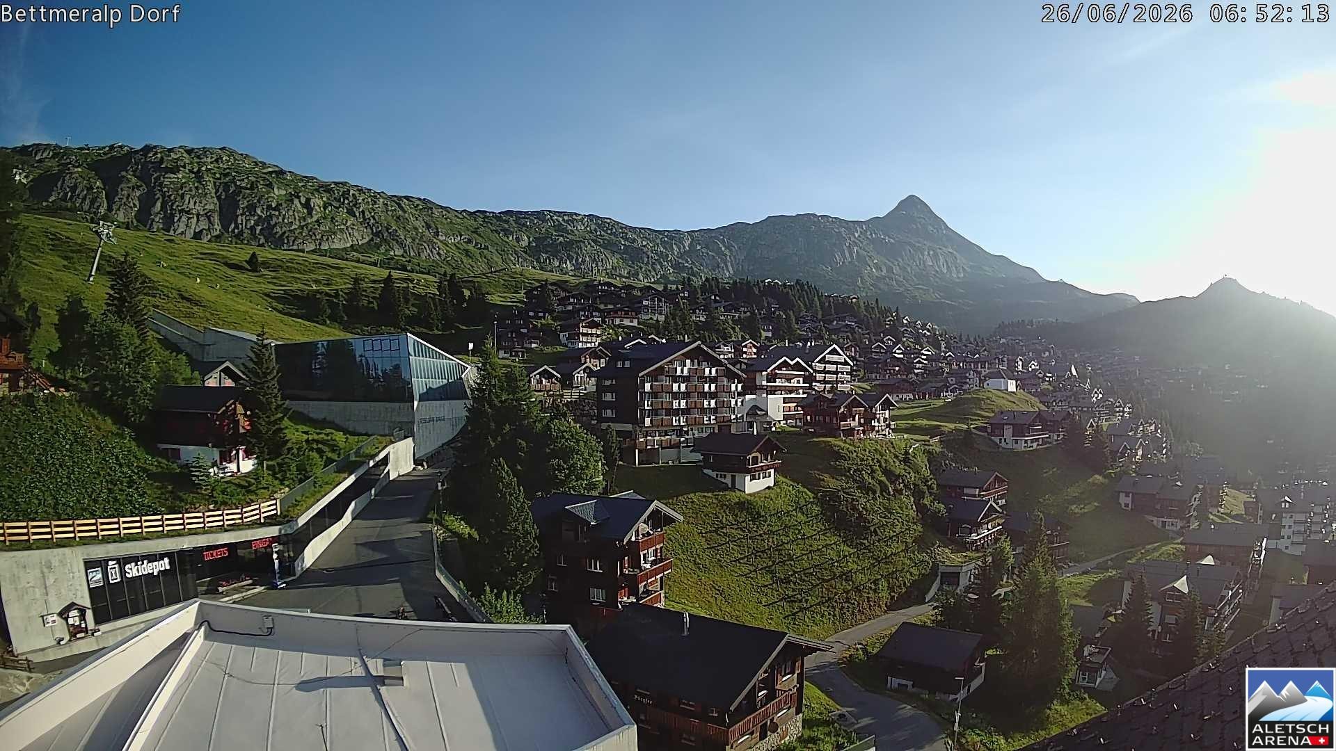 Archiv Foto Webcam Bettmeralp, Schweiz