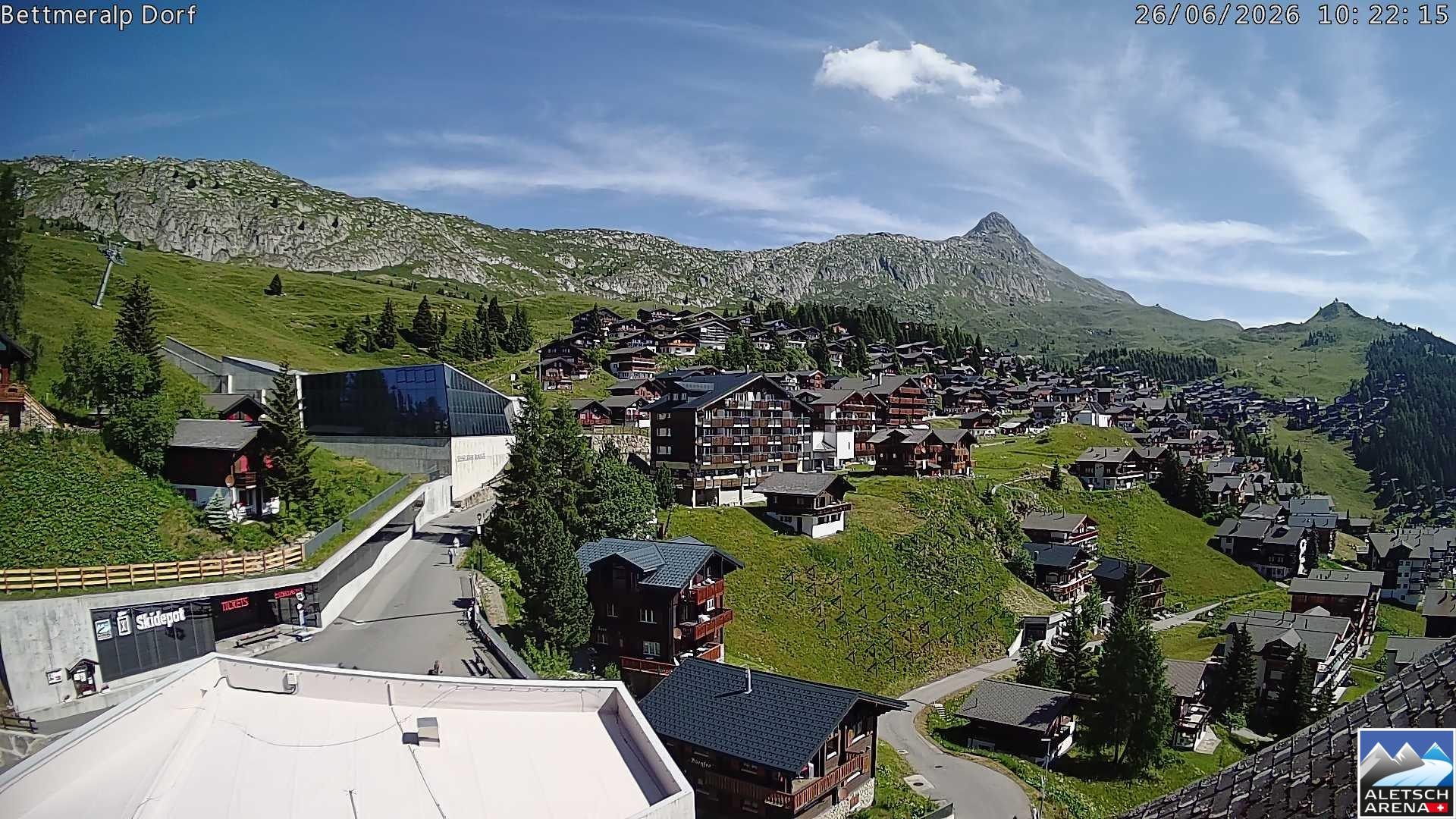 Archiv Foto Webcam Bettmeralp, Schweiz