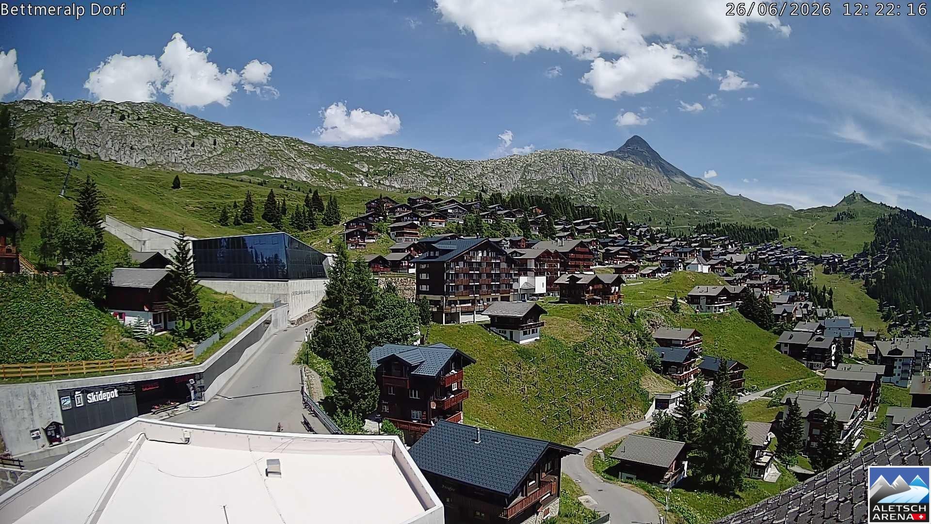Archiv Foto Webcam Bettmeralp, Schweiz