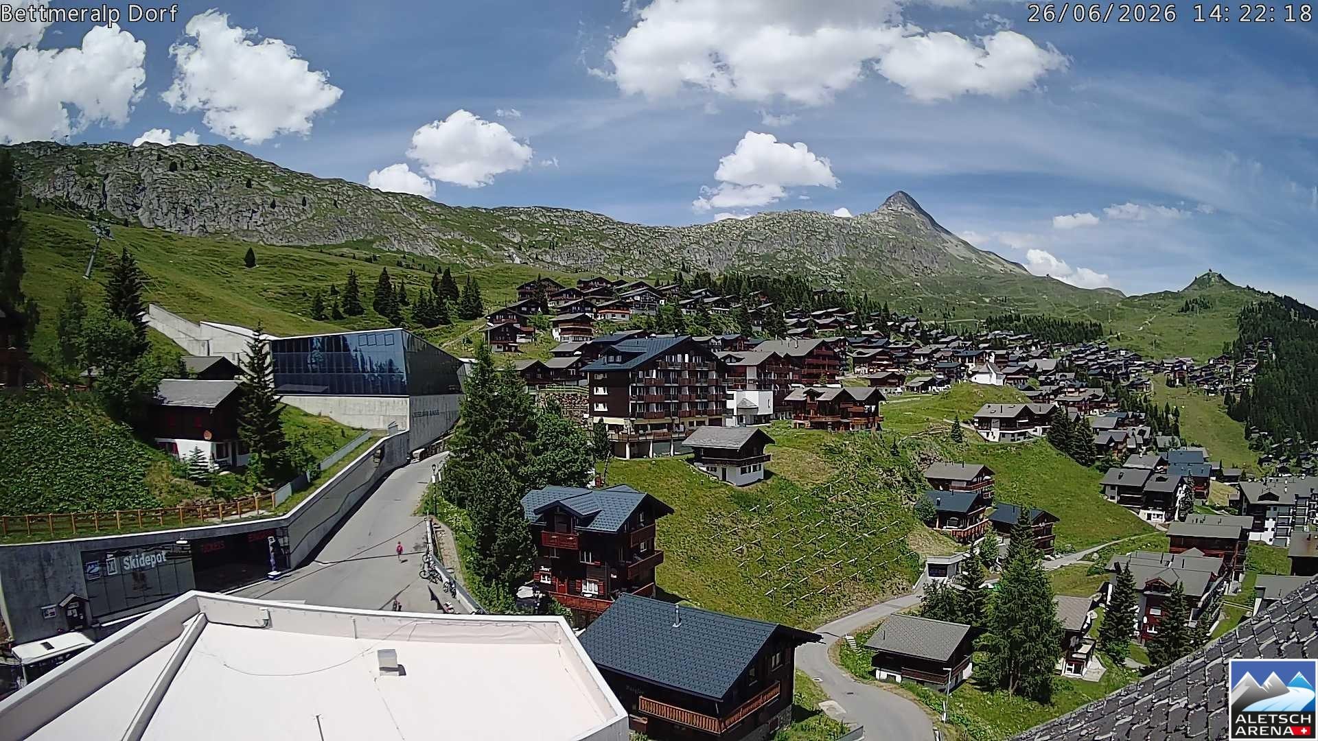 Archiv Foto Webcam Bettmeralp, Schweiz