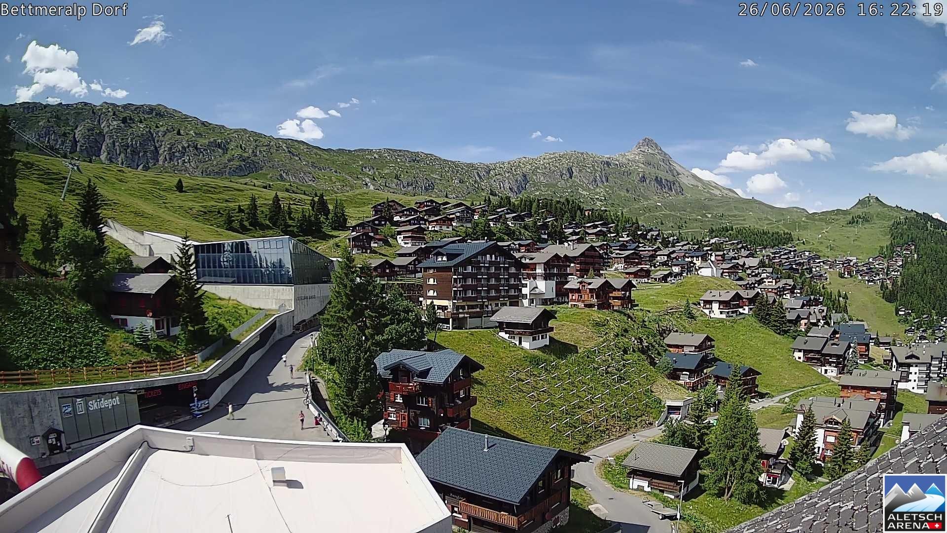 Archiv Foto Webcam Bettmeralp, Schweiz