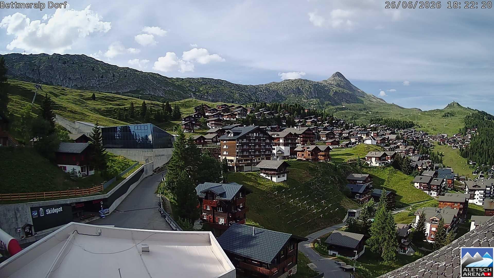 Archiv Foto Webcam Bettmeralp, Schweiz