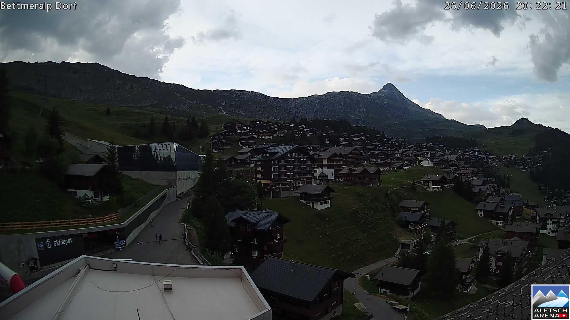 Archiv Foto Webcam Bettmeralp, Schweiz
