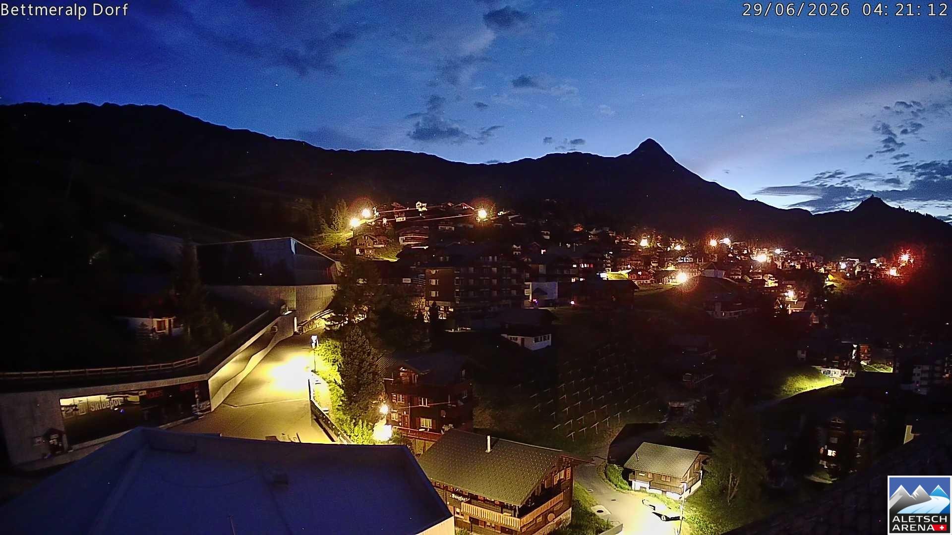 Archiv Foto Webcam Bettmeralp, Schweiz
