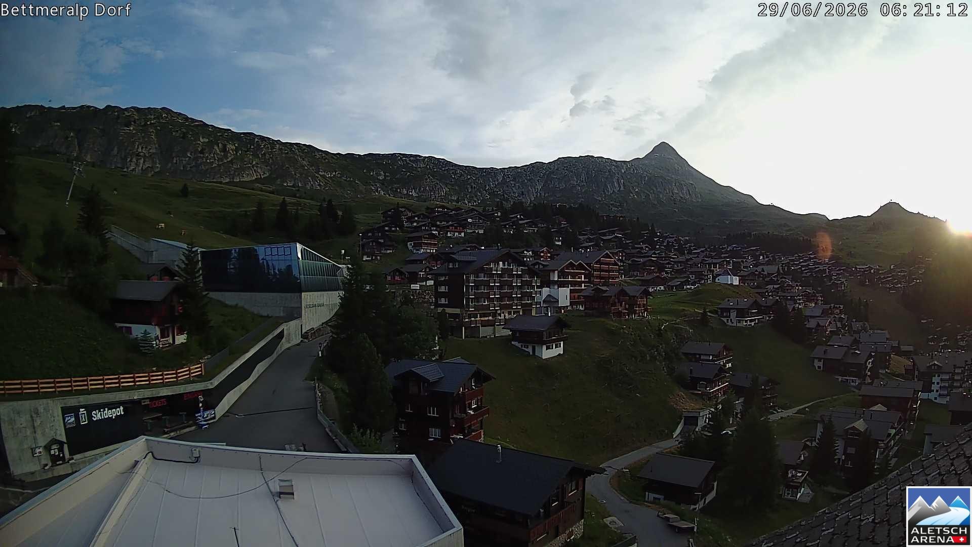 Archiv Foto Webcam Bettmeralp, Schweiz