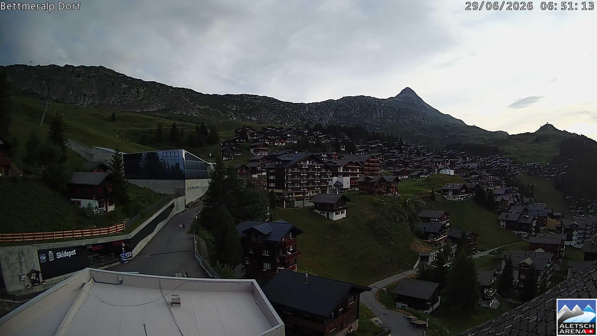 Archiv Foto Webcam Bettmeralp, Schweiz